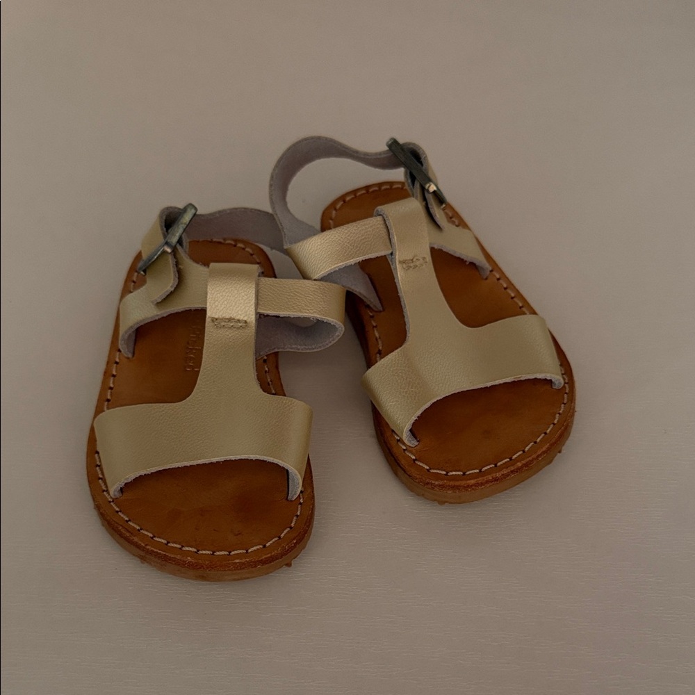 Stylish Kids Sandals in Cream and Tan